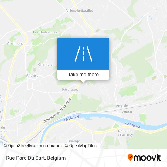 Rue Parc Du Sart map