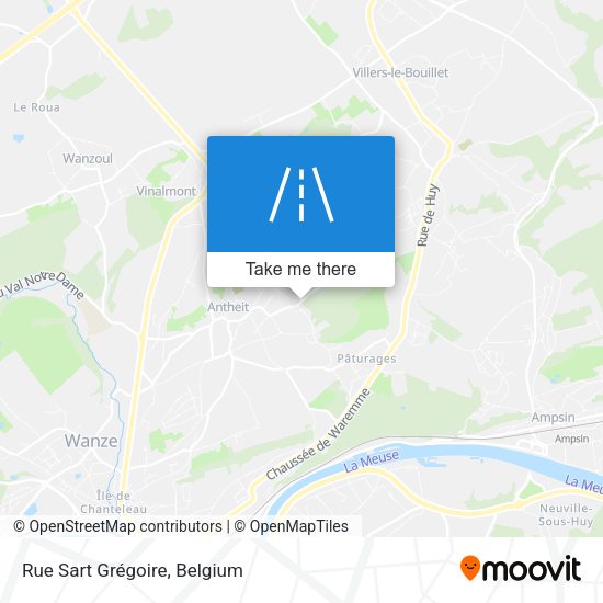 Rue Sart Grégoire plan