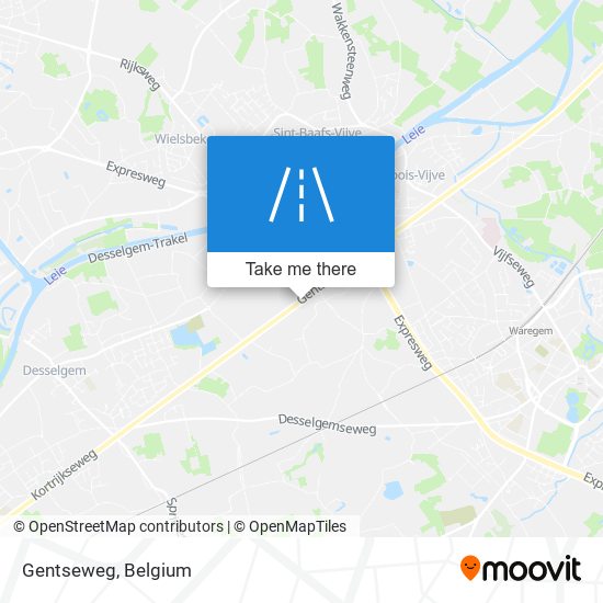 Gentseweg map