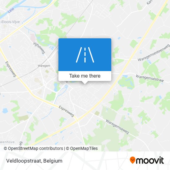 Veldloopstraat map