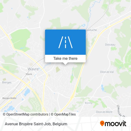 Avenue Bruyère Saint-Job plan