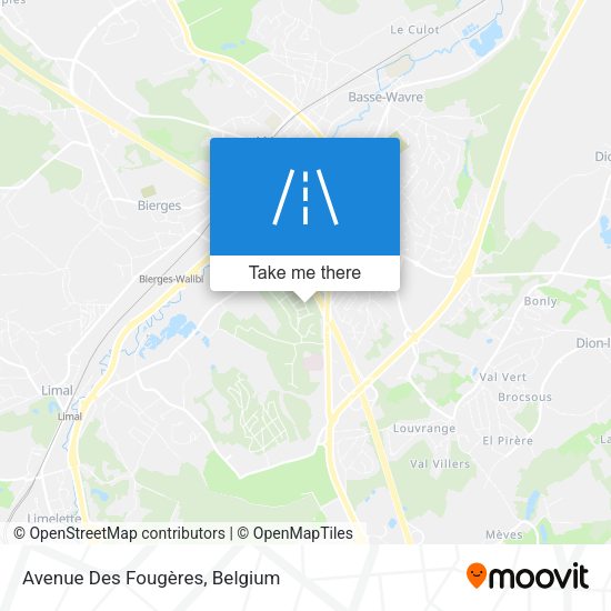 Avenue Des Fougères plan