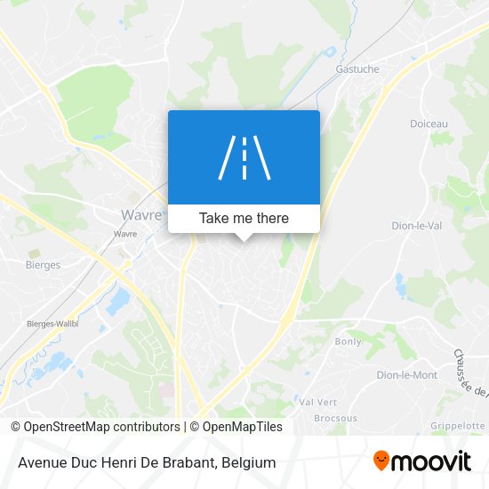Avenue Duc Henri De Brabant plan