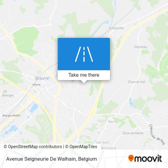 Avenue Seigneurie De Walhain map