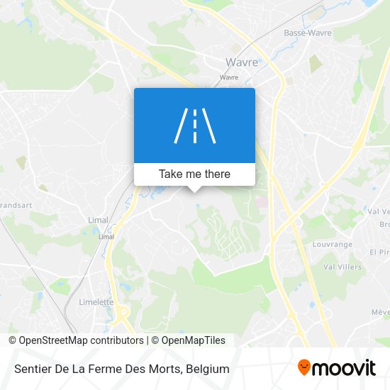 Sentier De La Ferme Des Morts map