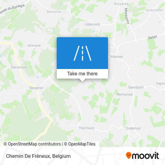 Chemin De Frêneux plan
