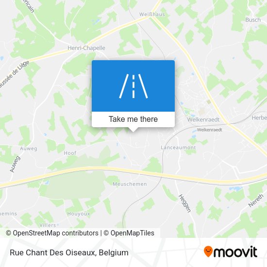Rue Chant Des Oiseaux plan