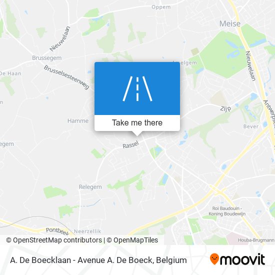 A. De Boecklaan - Avenue A. De Boeck plan