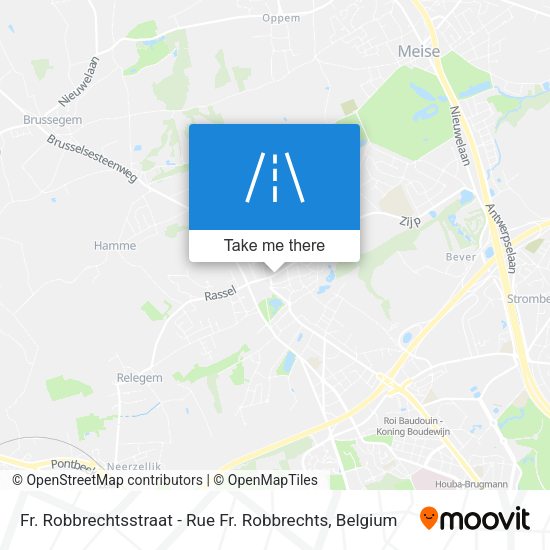 Fr. Robbrechtsstraat - Rue Fr. Robbrechts map