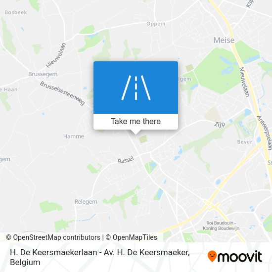 H. De Keersmaekerlaan - Av. H. De Keersmaeker plan