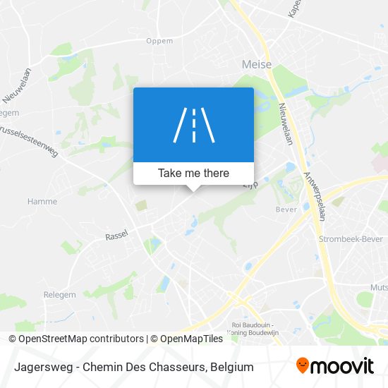 Jagersweg - Chemin Des Chasseurs map