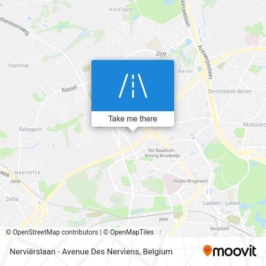 Nerviërslaan - Avenue Des Nerviens map
