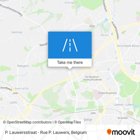 P. Lauwersstraat - Rue P. Lauwers map