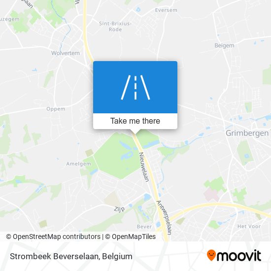 Strombeek Beverselaan map