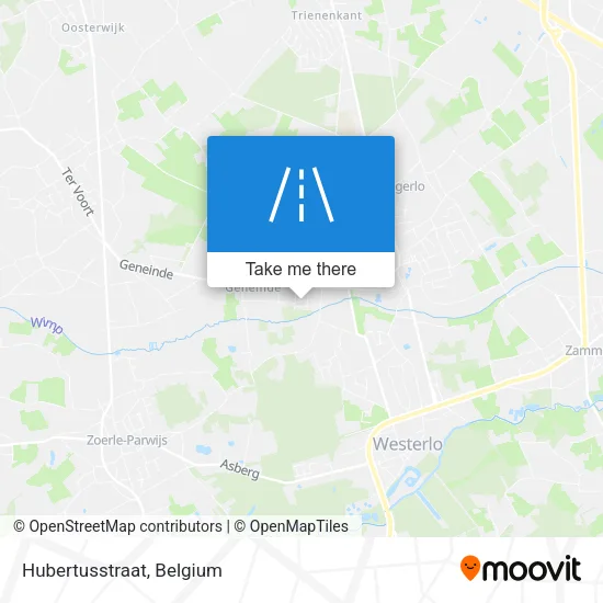 Hubertusstraat map