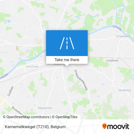 Karnemelkwegel (T210) map