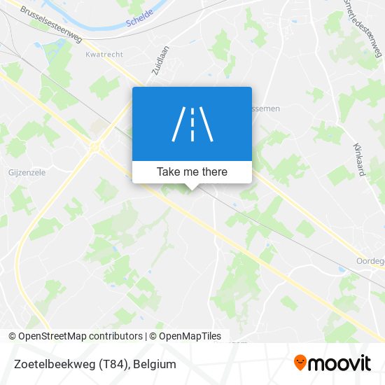 Zoetelbeekweg (T84) map