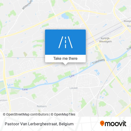 Pastoor Van Lerberghestraat map