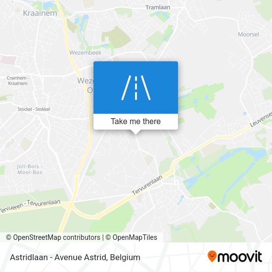 Astridlaan - Avenue Astrid plan
