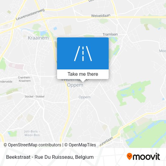 Beekstraat - Rue Du Ruisseau plan