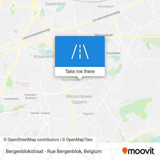 Bergenblokstraat - Rue Bergenblok map