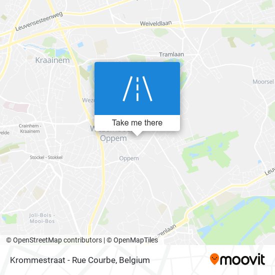 Krommestraat - Rue Courbe map