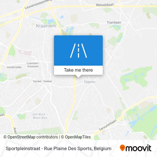 Sportpleinstraat - Rue Plaine Des Sports map