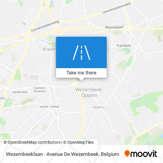 Wezembeeklaan - Avenue De Wezembeek map