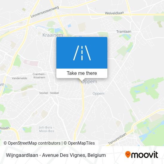 Wijngaardlaan - Avenue Des Vignes map