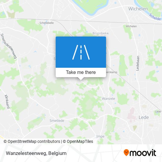 Wanzelesteenweg map