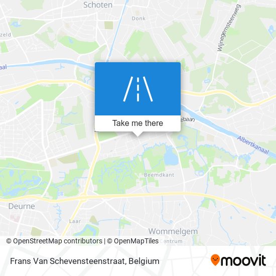 Frans Van Schevensteenstraat map