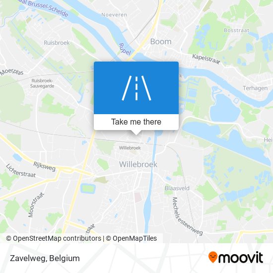 Zavelweg map