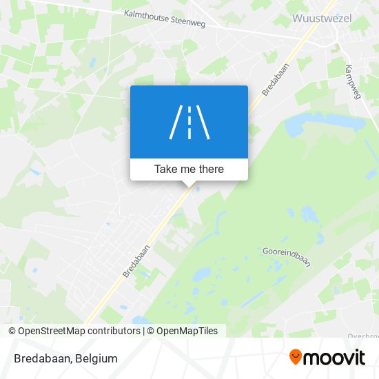 Bredabaan map