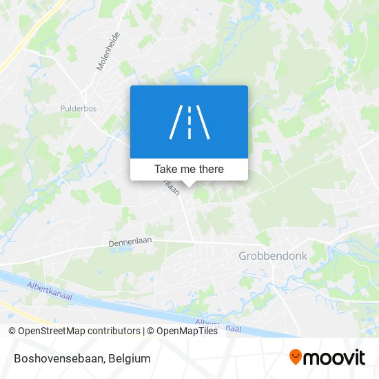 Boshovensebaan map