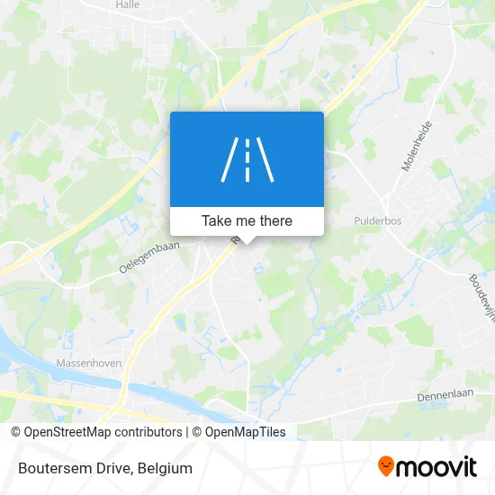 Boutersem Drive map