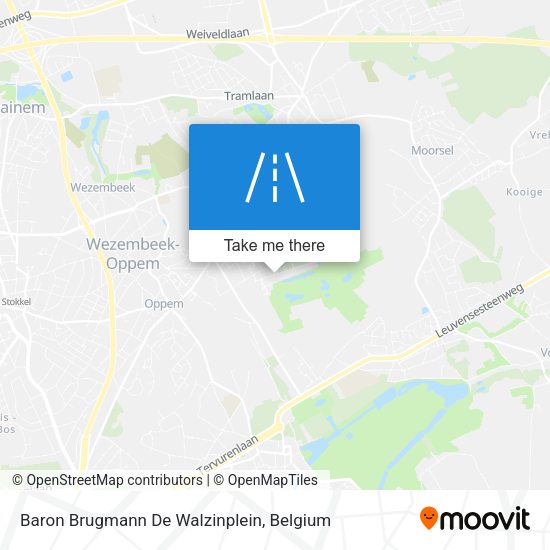 Baron Brugmann De Walzinplein map