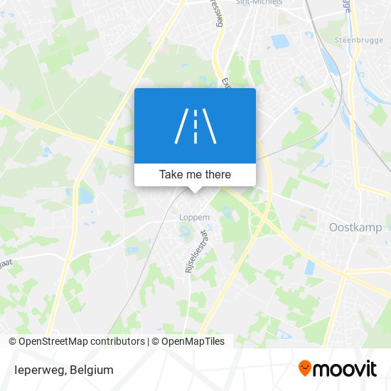 Ieperweg map