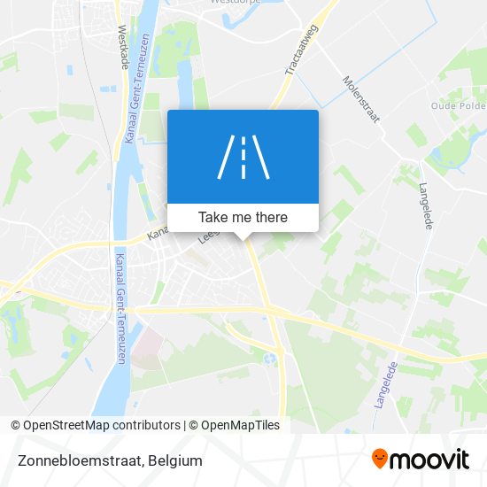 Zonnebloemstraat map