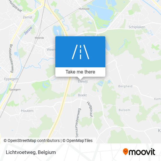 Lichtvoetweg map