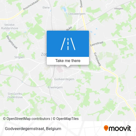 Godveerdegemstraat map