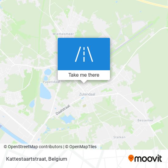 Kattestaartstraat map