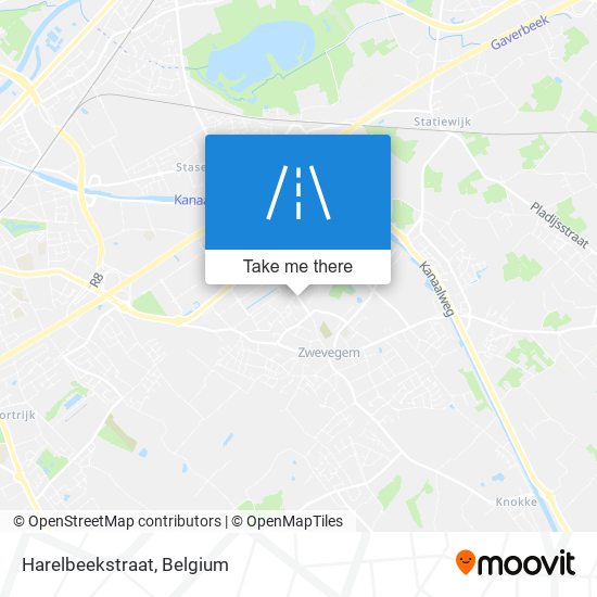 Harelbeekstraat map