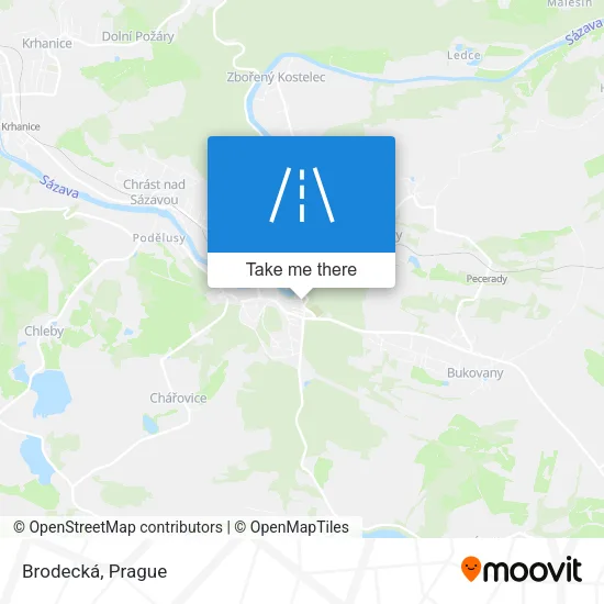 Карта Brodecká