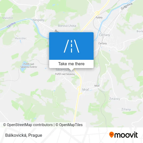 Карта Bálkovická
