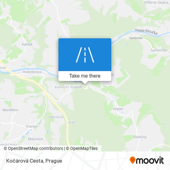 Карта Kočárová Cesta