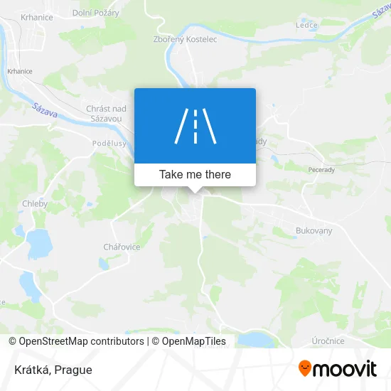 Карта Krátká