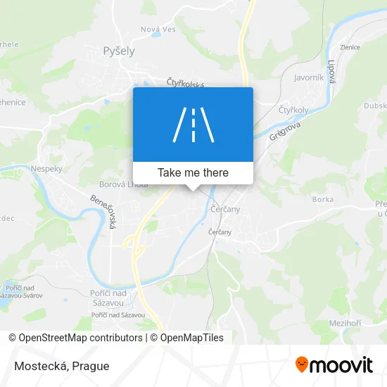 Карта Mostecká