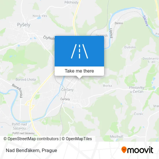 Карта Nad Benďákem