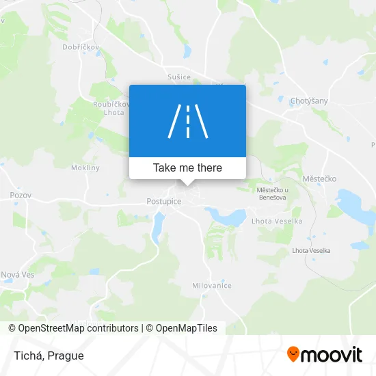 Карта Tichá