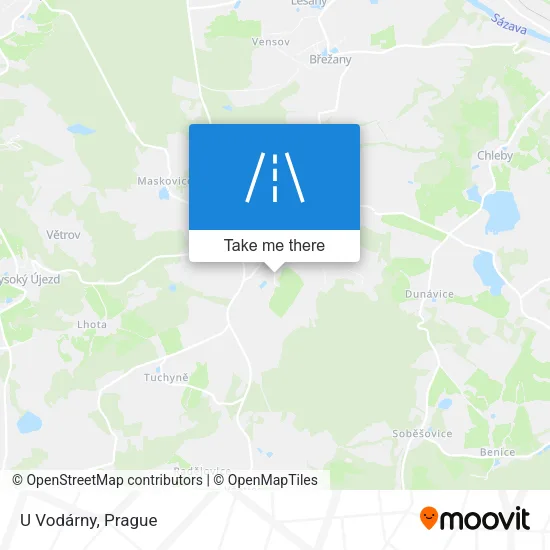 Карта U Vodárny